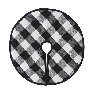 Annie Black Check Tree Skirt 24 VHC Brands