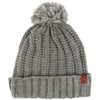 ClimaZer0 Women's High Pile Fleece Lined Knit Winter Beanie Pom Hat - 4 of 4
