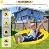 Extra Large Heavy Duty A-Frame Steel Swing Stand Set 40” Nest Tree Swing Yellow - 4 of 4