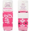 Pavilion Gift Company - Boss Girl - Ladies Cotton Blend Sock - Socks - 4 of 4