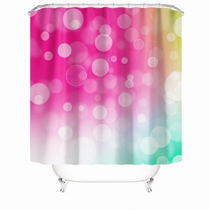 Colorful Bubbles Shower Curtains for Bathroom Waterproof Fabric Bath Curtain Durable Soft Stylish Bathroom Decor 72x72 Inch - 1 of 1