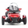 Can-Am Spyder RT Limited 3-Wheel Motorcycle Deep Marsala Red Metallic with Driver Figure 1/32 Diecast Model by BRP Models - 4 of 4