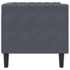 vidaXL Chesterfield Sofa Chair Dark grey - 4 of 4