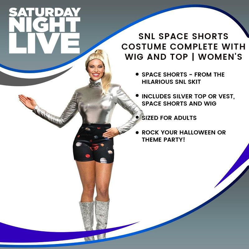 Seeing Red SNL Space Shorts Women's Costume, 2 of 3