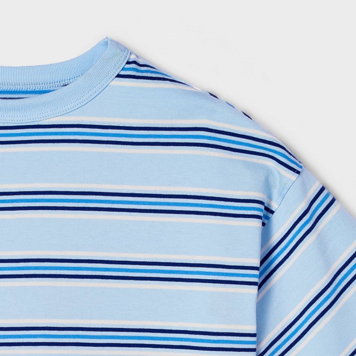 Boys' Short Sleeve 100% Cotton Striped Oversized Fit T-Shirt - Cat & Jack™ - thumbnail 3