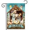 Briarwood Lane Christmas Garden Flag 12x18 For Outdoor Holy Nativity Rejoice For Christmas Garden Flag Flags For Outside - 2 of 4