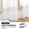 Deconovo Diamond Lattice Triangle Knit Window Valance Curtain 1 panel - 2 of 4