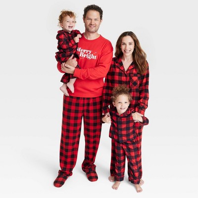 Jolly Jammies Toddler Buffalo Plaid Matching Family Pajamas Union Suit,  Sizes 2T-5T 