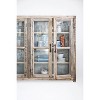 Storied Home Wood 40" Tall 4 Door Decorative Storage Cabinet Brown: Magnetic Closure, Fixed Shelves - 3 of 4