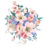 Flower toilet seat cover sticker self-adhesive bathroom wall sticker toilet seat cover sticker 3D wall decoration 25 * 30cm - 4 of 4