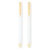Sugar Paper Essentials 2pk Ballpoint Pen Black Ink White and Gold: 1.0mm Point, Art & Stationery, Office Gifts, 5.5" Length - 2 of 4