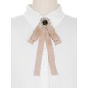 Elerevyo Women's Ribbon Brooches Elegant Bow Neck Tie 1 Pc - 4 of 4