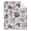 NoJo Disney Nightmare Before Christmas Gray, Purple, and White Super Soft Cuddly Plush Baby Blanket - 3 of 4