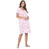 Casual Nights Women's Super Soft Yummy Nightshirt, Short Sleeve Nightgown, Night Dress with Fun Prints & Patterns - 2 of 4