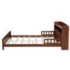 YOOCOZZ Full Pine Wood Bed with Bookcase Headboard and LED Motion Sensor Light - 4 of 4