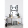 Wooakway 23.6"H 15.7"W 2-Piece Wood Accent Wall Mirrors Distressed Window Pane Mirrors for Living Room Entryway Bedroom Black - 3 of 4