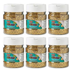 Charles Leonard Creative Arts™ Gold Glitter 4 oz. Jar, Pack of 6 - 1 of 2