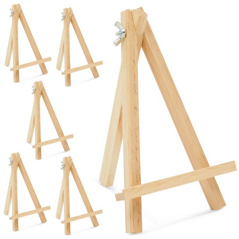 Juvale 6-pack Wooden Easel, Mini Easel Stands And Place Card Holders For Table  Top Artwork Display, Invitations, Photos, Party Favors, 7 Inches : Target