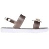 bebe Girl's Flat Sandals with Rhinestone Bow Detail and Fruit Glitter Detail - Sandals for Little Kid/Big Kid - 2 of 4