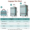 Kumasinova Luggage Sets 3 Pcs Suitcases with Spinner Wheels,ABS Hard Case Luggage with TSA Lock,Airline-Approved Durable Luggage,20"24" - 2 of 4