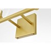 Elegant Lighting Gianni 2 light Brass and Clear Bath Sconce - 3 of 4
