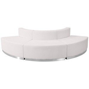 Emma and Oliver Leather Reception Configuration, 3 Pieces - 1 of 4