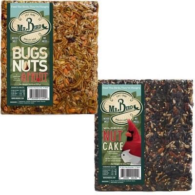 Home & Garden 7.5" Nut Cake And Buts Nuts Bird Feed Cakes No Mess Mr Bird  -  Bird And Wildlife Feed