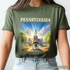 Historic Liberty Bell and Independence Hall Pennsylvania State T-Shirt, Colonial Landmark Tee and Travel Souvenir | OrnamentallyYou - 4 of 4