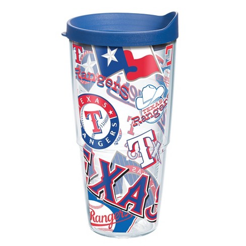 Texas Rangers 14oz Full Wrap Travel Mug - Hype Style MLB Tumbler Coffee