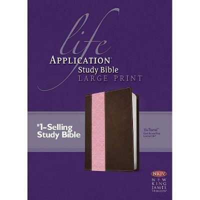 Life Application Study Bible-NKJV-Large Print - (Leather Bound)