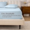 260 Thread Count Organic Cotton Percale Fitted Sheet by Bare Home - 3 of 4