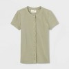 Women's Short Sleeve Button-Down T-Shirt - Universal Thread™ - 4 of 4