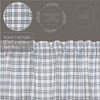 Blue Plaid Panel Set of 2 84x40 VHC Brands - 3 of 4