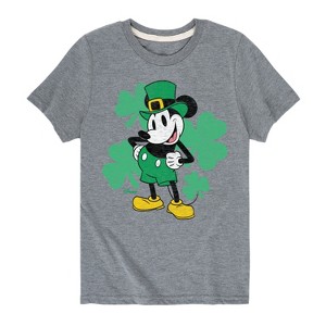 Boys' - Disney - Leprechaun Mickey Short Sleeve Graphic T-Shirt - 1 of 4