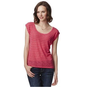 Aeropostale Womens Open-Back V Basic T-Shirt - 1 of 3