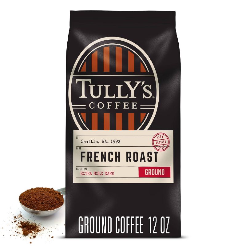 Tully&#39;s Coffee French Roast Ground Coffee - Dark Roast - 12oz, 6 of 11