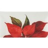 Gallerie II Poinsettia Christmas Slump Glass Platter - 2 of 4
