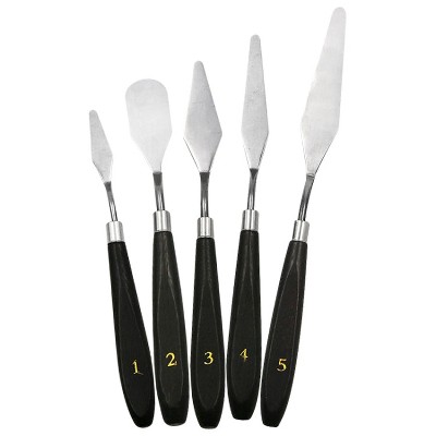5 in 1 QST EXPRESS Art Supplies Toning Stainless Steel Scraper