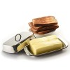 Norpro Durable Stainless Steel Double Wide Covered Butter Dish with Lid - 3 of 4