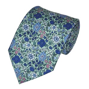 Men's Floral Printed Design 100% Micro Fiber 3.25" W x 58" L Necktie - 1 of 3