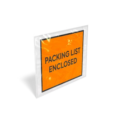 HITOUCH BUSINESS SERVICES "Packing List Enclosed" Envelope 4.4" x 5.5" Orange 500/Carton CW56500