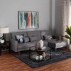 Baxton Studio Claire Fabric Upholstered Convertible Sleeper Sofa - 2 of 4