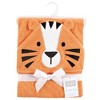 Hudson Baby Infant Boy Cotton Animal Face Hooded Towel, Tiger, One Size - 2 of 2