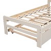 Okak Twin Platform Bed Frame with Trundle Modern Wooden Platform Bed Noiseless No Springs Required Easy to Assemble - 4 of 4