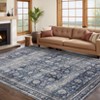 Machine Washable Living Room Rugs 8x10 Large Vintage Flower Printed Accent Carpet with Non-Slip Backing, Stain-Resistant Low Pile Floor Mat - 2 of 4