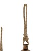 Set of 3 Metal 13.05" Bohemian Bell Bronze - Olivia & May: Decorative, Indoor/Outdoor, Hanging Cow Bells - 4 of 4