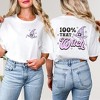 Simply Sage Market Women's Purple 100% That Witch Front and Back Short Sleeve Graphic Tee - 2 of 4
