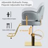 Vynxaria Elegant Barber Chair - Adjustable Salon Chair with Heavy Duty Hydraulic Pump - 4 of 4
