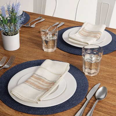 Polyround Charger Placemat Dark Blue Threshold™ Target