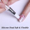 JDICTION 2 Pcs Nail Art Engraving Pen Double-headed Silicone Pen 3D Engraving Drawing Point Rhinestone UV Gel Nail Tool - 3 of 4